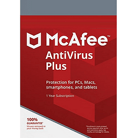 McAfee Antivirus Plus 1 Devices-Unlimited / 1-Year